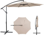 10FT Outdoor Offset Umbrella, Cantilever Patio Umbrella by AEOutdoorUSA