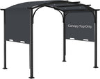 slashome 200 x 103 Pergola Replacement Canopy, Fits L-PG152PST-B, Dark Gray | by SLASHOME