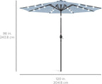 Best Choice Products 10ft Solar Polyester LED Lighted Patio Umbrella w/Tilt - Image 7