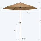 Abba Patio 11FT Outdoor Patio Umbrella Outdoor Table Umbrella - Image 5