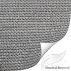 Shade&Beyond Rectangle Sun Shade Sail 12'X16' Permeable Canopy Light Grey - Image 8
