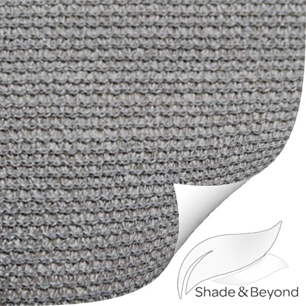 Shade&Beyond Rectangle Sun Shade Sail 16'X16' Permeable Canopy Light Grey - Image 8