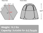 Alvantor Pop Up Screen House Tent, Instant Outdoor Gazebo - Image 2