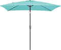 JEAREY 6.5x10 ft Rectangular Patio Umbrellas Outdoor Market Umbrella by JEAREYOutdoorsCollection