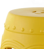 JONATHAN Y Lucky Coins 16" Ceramic Garden Stool Side Table, Matte Yellow | - Image 7