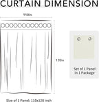 Easy-Going 100% Waterproof Outdoor Curtains 110x120 inch, Gazebo and Pergola 1 - Image 7