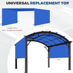 17' x 6.8' Waterproof Pergola Canopy Replacement Cover, Royal Blue | Waterproof - Image 3