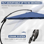 Grand patio 12FT Cantilever Round Umbrella - Image 5