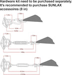Large Sun Shade Sail 16' x 20' Dark Grey Rectangle Outdoor Canopy | Outdoor sun - Image 3