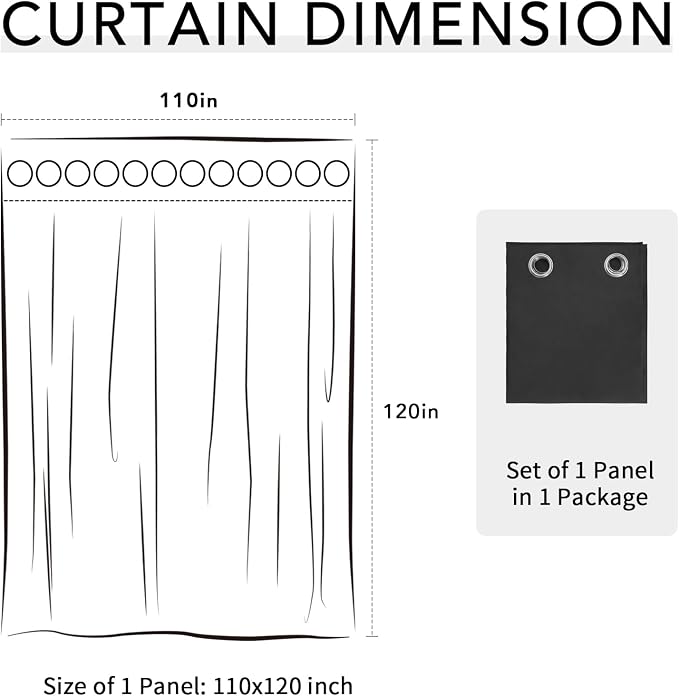 Easy-Going 100% Waterproof Outdoor Curtains 110x120 inch, Gazebo and Pergola 1 - Image 7