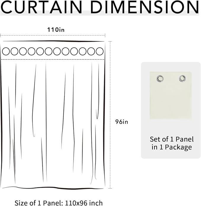 Easy-Going 100% Waterproof Outdoor Curtains 110x96 inch, Gazebo and Pergola 1 - Image 7