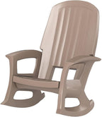 Rockaway Heavy Duty All Weather Patio or Deck Rocking Chair, Taupe | - Image 9