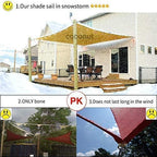 Rectangle Sun Shade Sail Canopy - Image 7