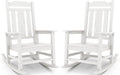 SERWALL HDPE Oversized Outdoor Rocking Chairs Set of 2, Patio Rocker, All by SERWALL