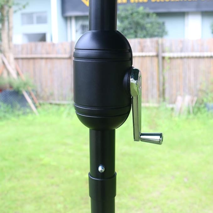 Sunnyglade 7.5' Patio Umbrella Outdoor Table Umbrella Tilt Crank Blue | Market - Image 6