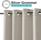 NICETOWN 2 Panels Natural Outdoor Curtains - Image 3