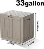 33 Gallon Indoor Outdoor Storage Box Waterproof Deck Box | Resin storage bin - Image 2