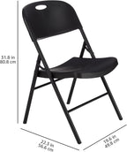 Amazon Basics Portable Folding Plastic Chair, Events Seating, 350-Pound Capacity - Image 3