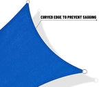 SUNNY GUARD 8' x 12' Rectangle Shade Sail 95% UV Block Outdoor Canopy | Sun - Image 7