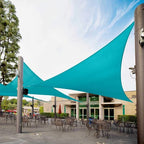 Royal Shade 14' x 14' x 14' Turquoise Triangle Sun Shade Sail Canopy Outdoor by RoyalShade