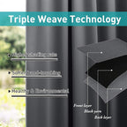 NICETOWN 2 Pieces Extra Wide 84" Outdoor Curtainss - Image 4