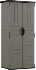 Suncast 22 Cu Ft, Vertical Storage Shed, Pad-Lockable Double Doors by Unknown