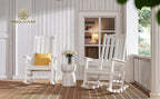 Oversized Outdoor Rocking Chair, HDPE Porch Rocker | High Back Rocking Chairs - Image 7