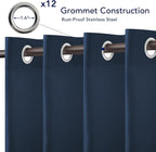 PureFit Outdoor Curtains for Patio Waterproof Weatherproof Outside Curtains | - Image 4