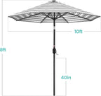 Best Choice Products 10ft Solar Polyester LED Lighted Patio Umbrella w/Tilt - Image 7
