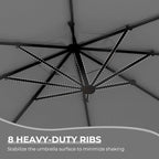 Grand patio 12FT Cantilever Round Umbrella - Image 8