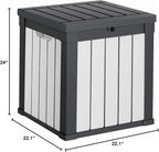 PatioZen 50 Gallon Resin Deck Box, Lockable Patio Outdoor Storage Box - Image 7