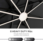 Deconk 10' X 13' Patio Cantilever Outdoor Umbrella - Image 7