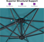 PURPLE LEAF Patio Umbrella 10' x 13' Built - Image 4