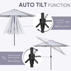Tempera Patio Market Outdoor Table Umbrella - Image 6