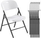 Nazhura 350 Weight Limit Heavy Duty Plastic Folding Chair by NazhuraGoodCompanionAtHome