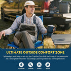 GCI Outdoor Comfort Pro Chair, Heathered Pewter Gray - Image 4