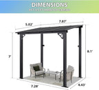 Aoxun 8’x5’ Premium Gazebo - Image 2