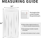 Easy-Going Outdoor Curtains for Patio 6 Panels, 54x96 inch, Light Grey | - Image 8