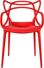 2xhome Modern Dining Chair | Stackable Indoor or Outdoor Entangled Side Chair | - Image 5
