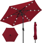 Best Choice Products 7.5ft Solar Umbrella LED Lighted Patio Umbrella, Table by Unknown