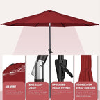 Tempera Patio Market Outdoor Table Umbrella - Image 4