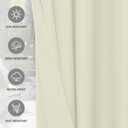 Easy-Going 100% Waterproof Outdoor Curtains 54x84 inch, Gazebo and Pergola 2 - Image 5