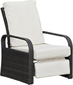 Outdoor Wicker Recliner Chair - Image 9