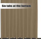 Easy-Going Outdoor Curtains for Patio 1 Panel, 150x96 inch, Khaki | Waterproof - Image 4
