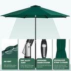 Tempera Patio Market Outdoor Table Umbrella - Image 4