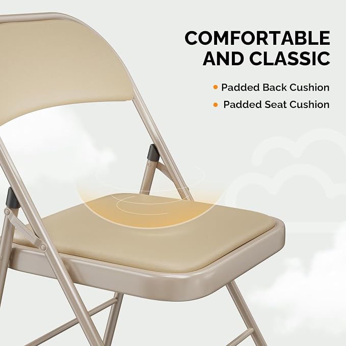 VINGLI 8 Pack Folding Chairs - Image 5