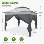 COOS BAY 11x11 Pop Up Gazebo - Image 3