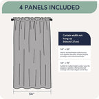 Patio Curtains Outdoor Waterproof, 4 Panels, Rod Pocket Sunshades | - Image 6