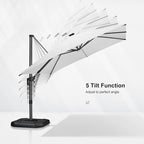 PURPLE LEAF Cantilever Patio Umbrella 10' x 10' - Image 8