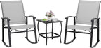 Shintenchi 3 Piece Rocking Bistro Set, Outdoor Furniture by Shintenchi%7CFurnitureMadeforRealLife